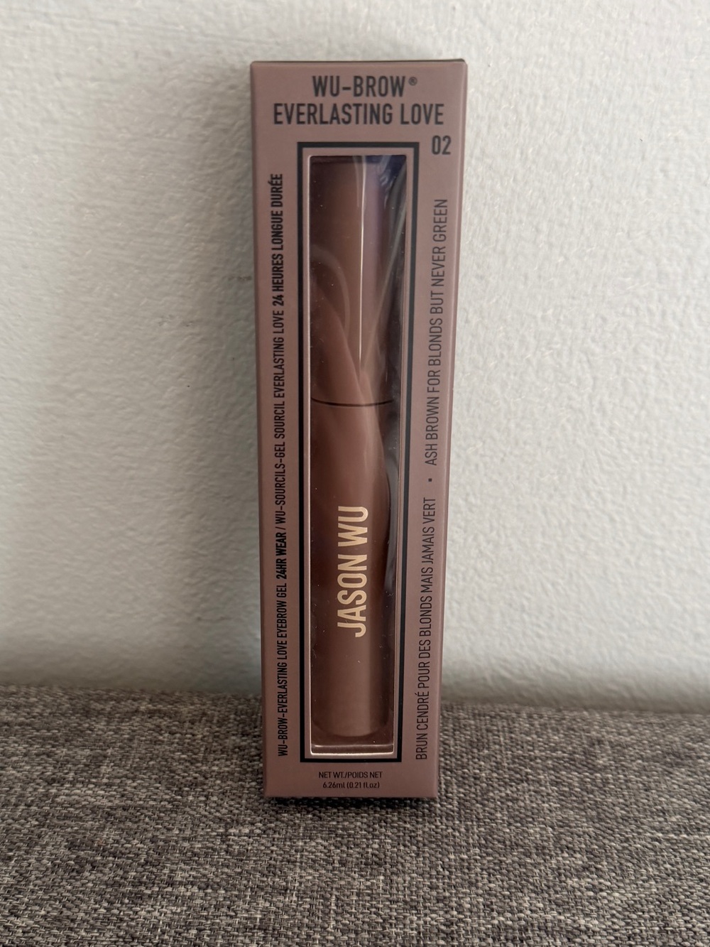 Jason Wu Wu-Brow Everlasting Love Eyebrow Gel 02 Medium NEW 24 Hour Wear